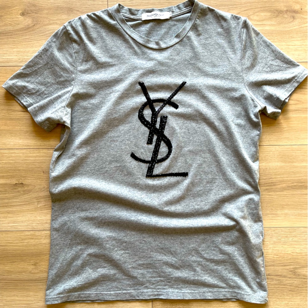 Yves Saint Laurent YSL Mens Shimmer T-Shirt Large